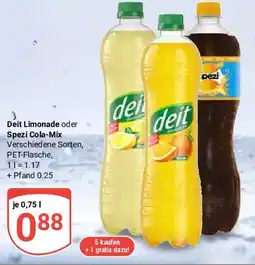 Globus Deit Limonade oder Spezi Cola-Mix Angebot