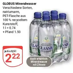 Globus GLOBUS Mineralwasser Angebot