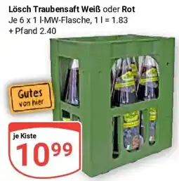 Globus Lösch Traubensaft Weiß oder Rot Angebot
