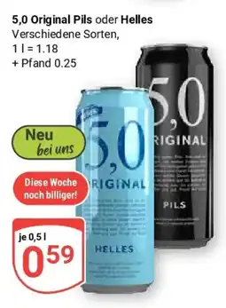Globus 5,0 Original Pils oder Helles Angebot