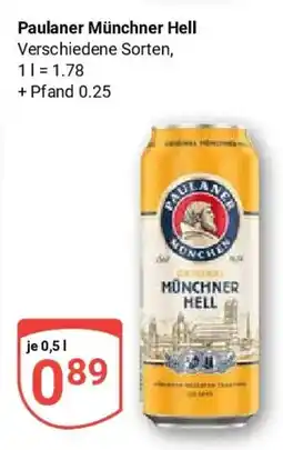 Globus Paulaner Münchner Hell Angebot