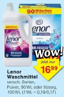 Jawoll Lenor Waschmittel Angebot