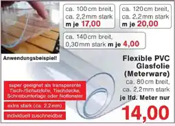 Jawoll Flexible PVC Glasfolie (Meterware) Angebot