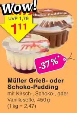 Jawoll Müller Grieß- oder Schoko-Pudding Angebot