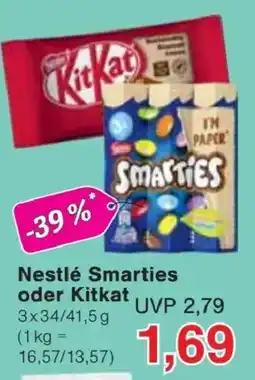 Jawoll Nestlé Smarties oder Kitkat Angebot