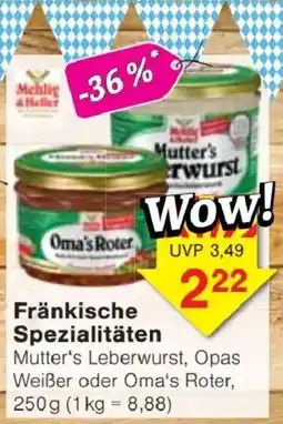 Jawoll Mutter's Leberwurst, Opas Weißer oder Oma's Roter Angebot