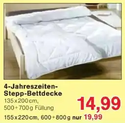 Jawoll 4-Jahreszeiten-Stepp-Bettdecke Angebot