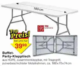 Jawoll TIM GARDEN Buffet-Party-Klapptisch Angebot