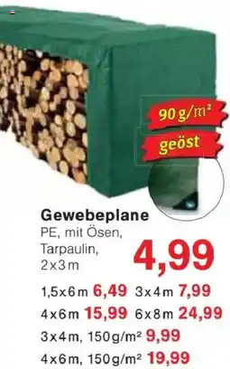 Jawoll Gewebeplane PE, mit Ösen, Tarpaulin Angebot