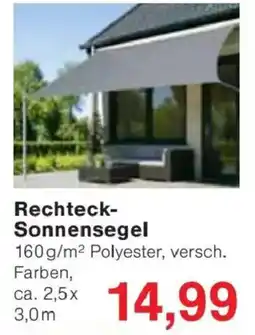 Jawoll Rechteck-Sonnensegel Angebot