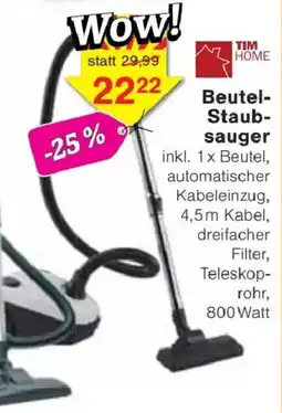 Jawoll TIM HOME Beutel-Staubsauger Angebot