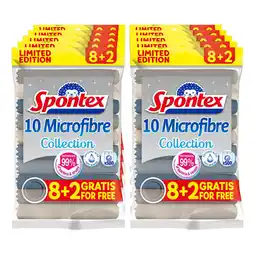 Netto Marken-Discount Spontex Mikrofibre Collection Limited Edition, 8 Stk + 2 Stk gratis, 10er Pack Angebot