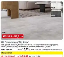 Bauhaus XXL Feinsteinzeug 'Big Show' Angebot