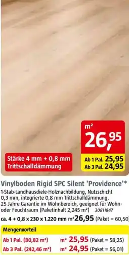 Bauhaus Vinylboden Rigid SPC Silent 'Providence' Angebot