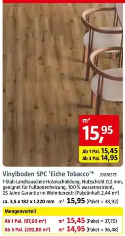 Bauhaus Vinylboden SPC 'Eiche Tobacco' Angebot