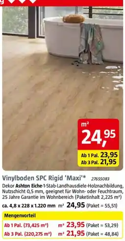 Bauhaus Vinylboden SPC Rigid 'Maxi' Angebot