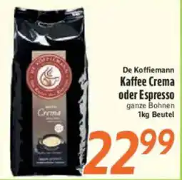 inkoop De Koffiemann Kaffee Crema Angebot