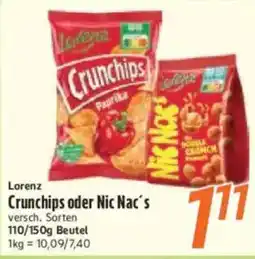 inkoop Lorenz Crunchips oder Nic Nac's Angebot