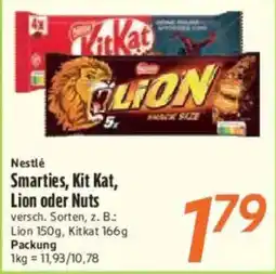 inkoop Nestlé Smarties, Kit Kat, Lion oder Nuts Angebot