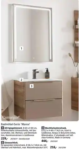 Bauhaus Camargue Badmöbel-Serie 'Marea' Angebot