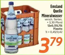 inkoop Emsland Quelle Mineralwasser Angebot