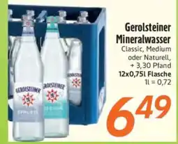 inkoop Gerolsteiner Mineralwasser Angebot