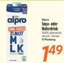 inkoop Alpro Soya- oder Haferdrink Angebot