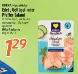 inkoop EDEKA Herzstücke Edel-, Geflügel- oder Pfeffer-Salami Angebot