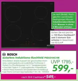 EP BOSCH autarkes Induktions-Kochfeld PIE631HC1M Angebot