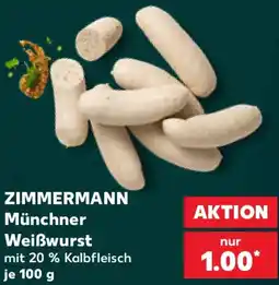 Kaufland ZIMMERMANN Münchner Weißwurst Angebot