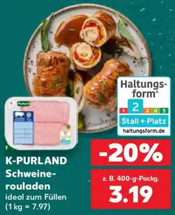Kaufland K-PURLAND Schweinerouladen Angebot