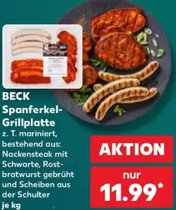 Kaufland BECK Spanferkel-Grillplatte Angebot
