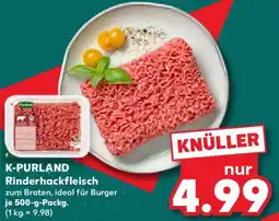 Kaufland K-PURLAND Rinderhackfleisch Angebot