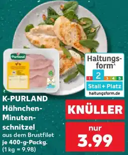 Kaufland K-PURLAND Hähnchen Minutenschnitzel Angebot