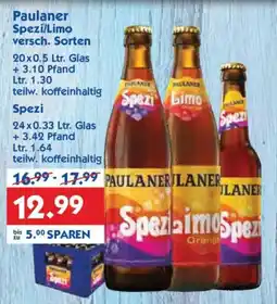 Hol'ab Getränkemarkt Paulaner Spezi Angebot