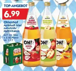 Hol'ab Getränkemarkt Ohlenhof Apfelsaft klar Angebot