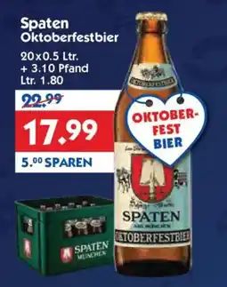 Hol'ab Getränkemarkt Spaten Oktoberfestbier Angebot