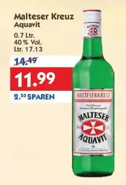 Hol'ab Getränkemarkt Malteser Kreuz Aquavit Angebot