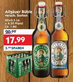 Hol'ab Getränkemarkt Allgäuer Büble Angebot