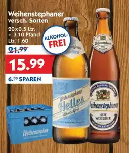 Hol'ab Getränkemarkt Weihenstephaner versch. Sorten Angebot