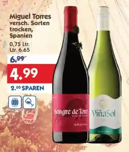 Hol'ab Getränkemarkt Miguel Torres versch. Sorten trocken, Spanien Angebot