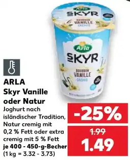 Kaufland ARLA Skyr Vanille oder Natur Angebot
