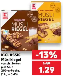 Kaufland K-CLASSIC Müsliriegel Angebot