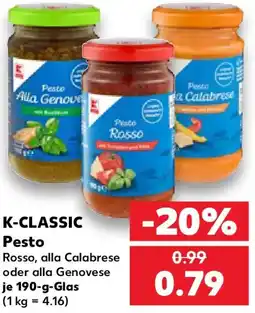 Kaufland K-CLASSIC Pesto Angebot