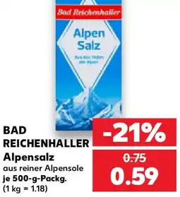 Kaufland Bad Reichenhaller Alpensalz Angebot
