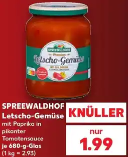 Kaufland Spreewaldhof Letscho-Gemüse Angebot