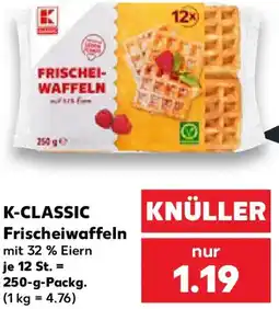 Kaufland K-CLASSIC Frischeiwaffeln Angebot