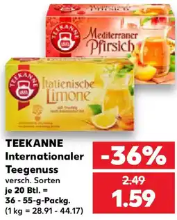 Kaufland TEEKANNE Internationaler Teegenuss Angebot