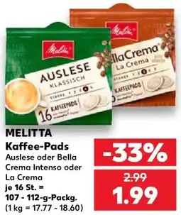 Kaufland MELITTA Kaffee-Pads Angebot