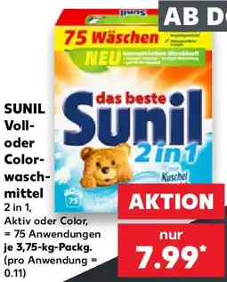 Kaufland Sunil Voll- oder Colorwaschmittel Angebot